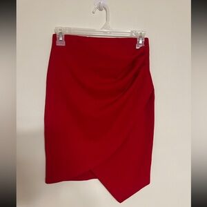 Blue Blush Bodycon Above Knee Skirt